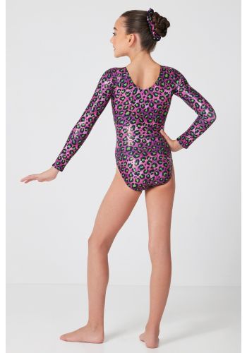 Mondor Metallic Gymnastics Long Sleeve Leotard 7828