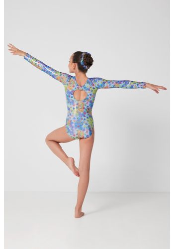 Mondor Metallic Gymnastics Long Sleeve Leotard 7831