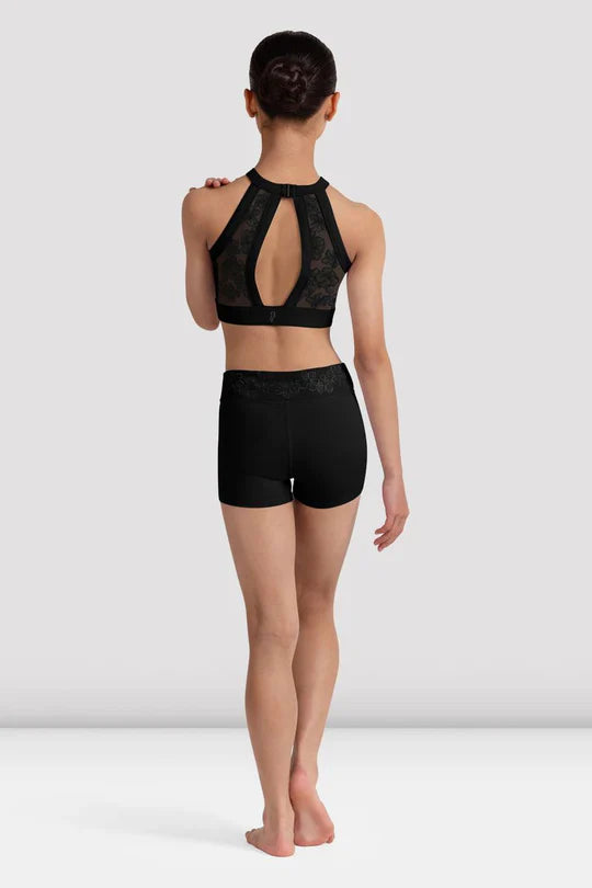 Bloch Girls Bella Floral High Waist Short CR90003