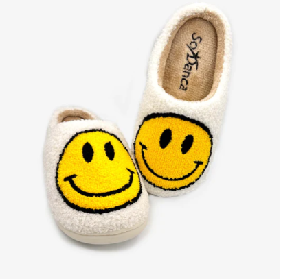 So Danca Joyful Soles Smiley Face Slippers BT50