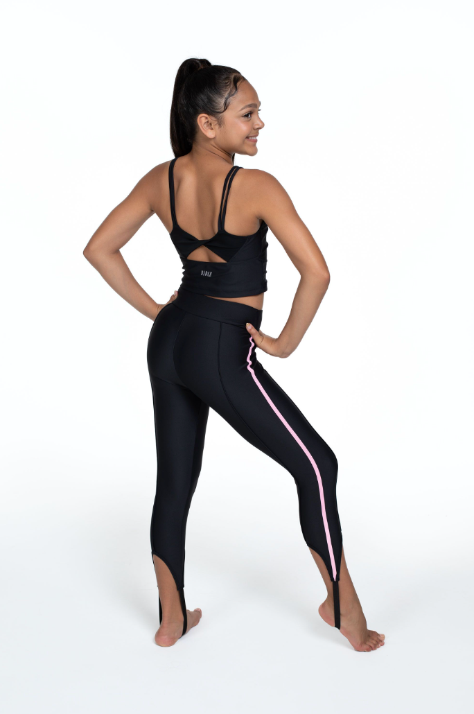 Bloch x Flo Active Chelsea Stirrup Pants with Side Stripe