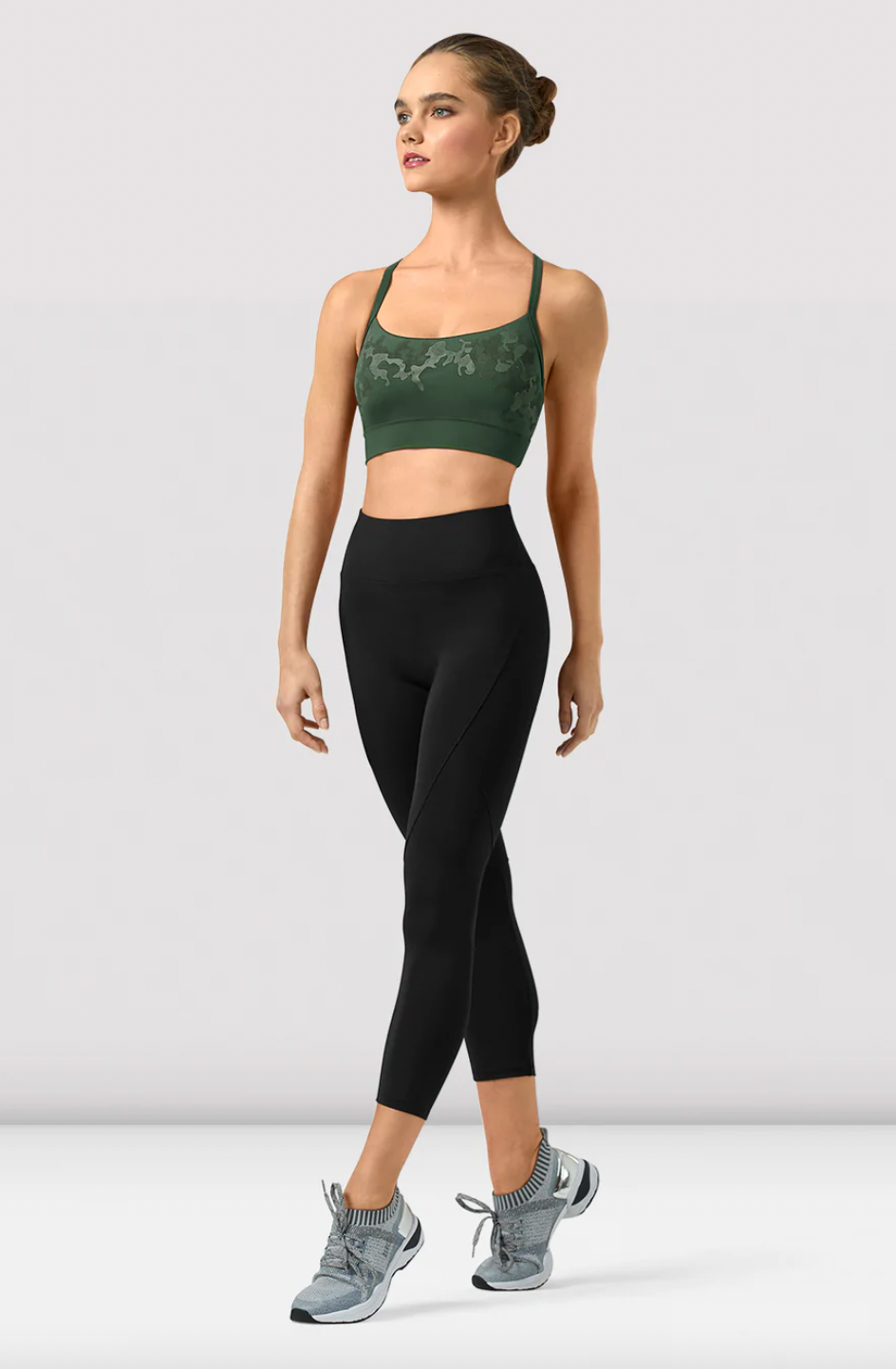 Bloch Polina Mesh Mirage Print Crop Top Z9347