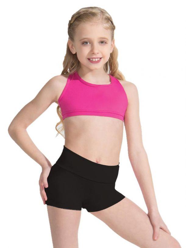 Dance Shorts with Foldover Waist