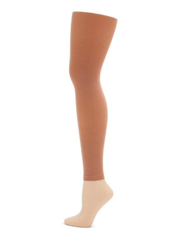 Capezio Footless Tights in Suntan