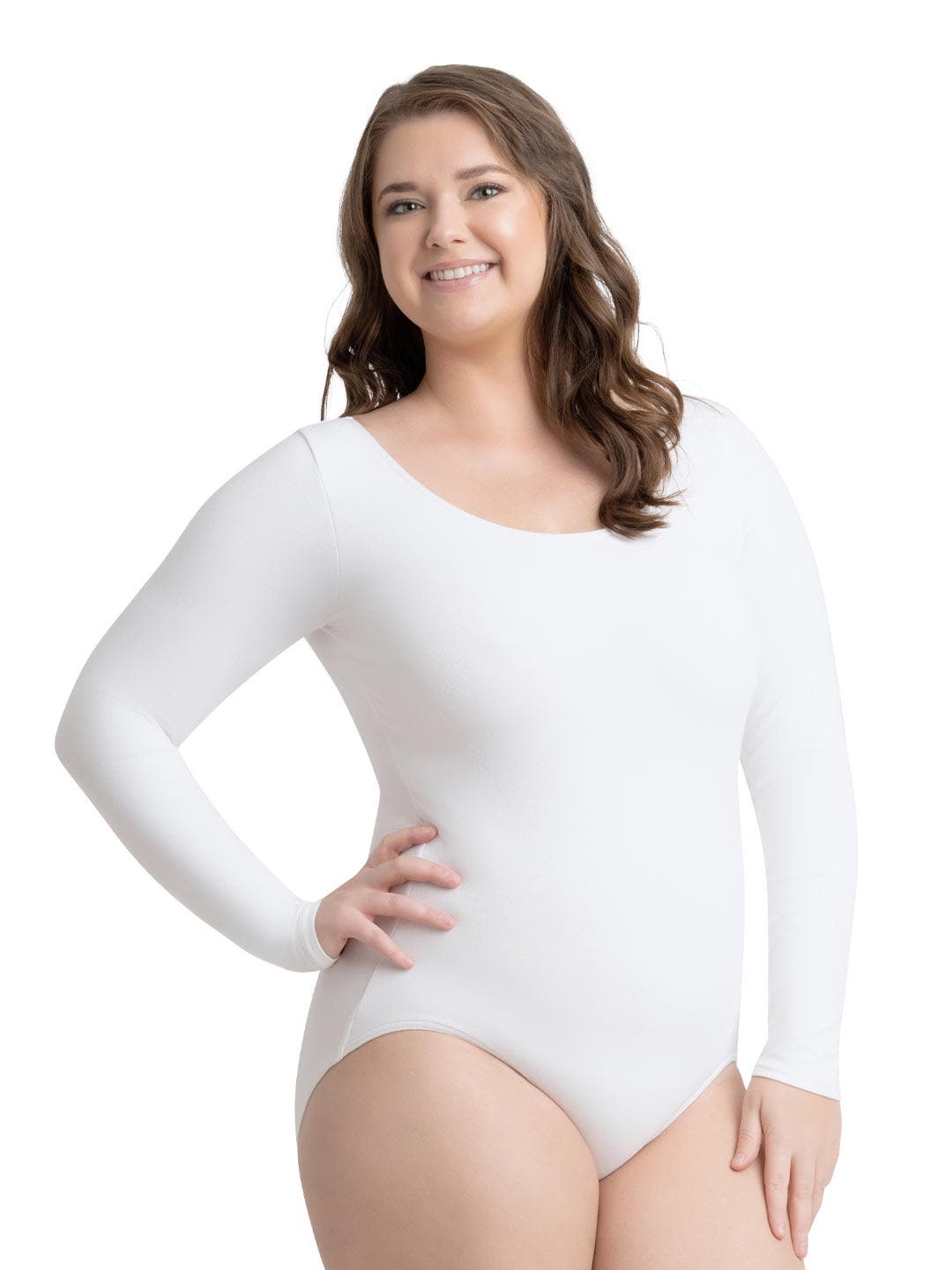 White Long Sleeve Bodysuit