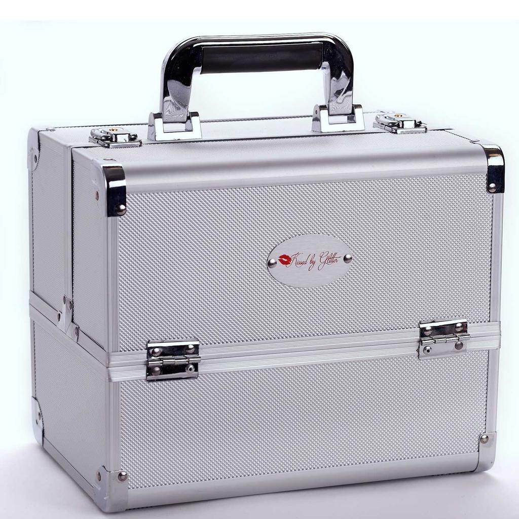 KBG Silver Makeup Case with Mirror DS1006M