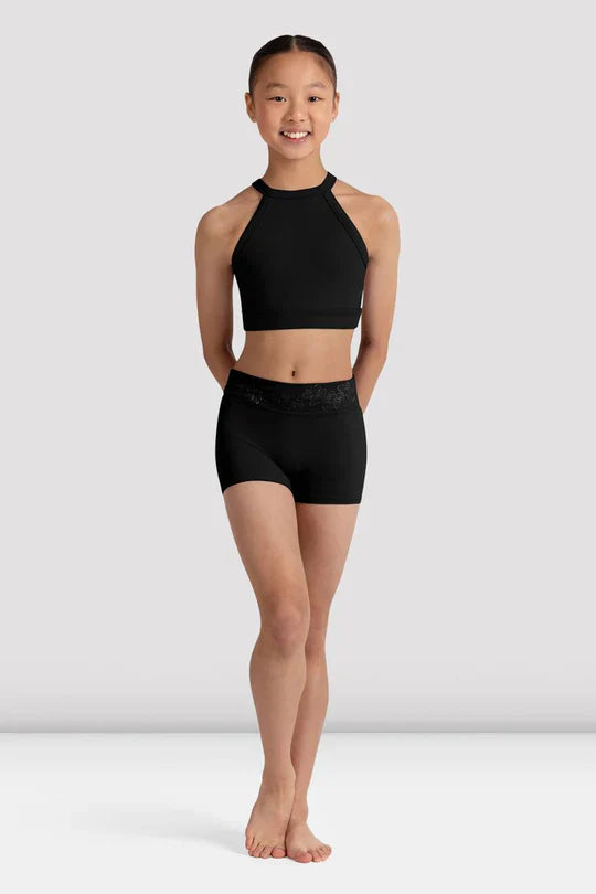 Bloch Girls Bella Floral High Waist Short CR90003