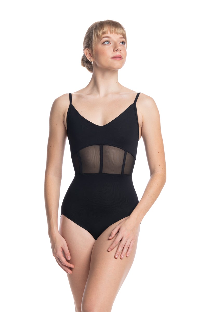Desiree Camisole Leotard with Corset Detail