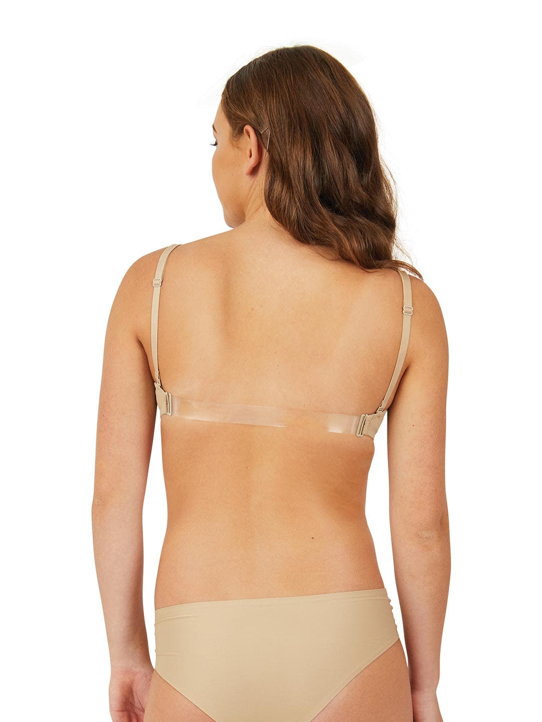 Capezio Clear Back Strap Seamless Bra Undergarment - 3683 Womens