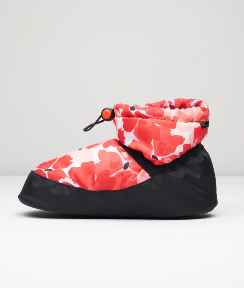 Ankle Height Printed Warm Up Bootie