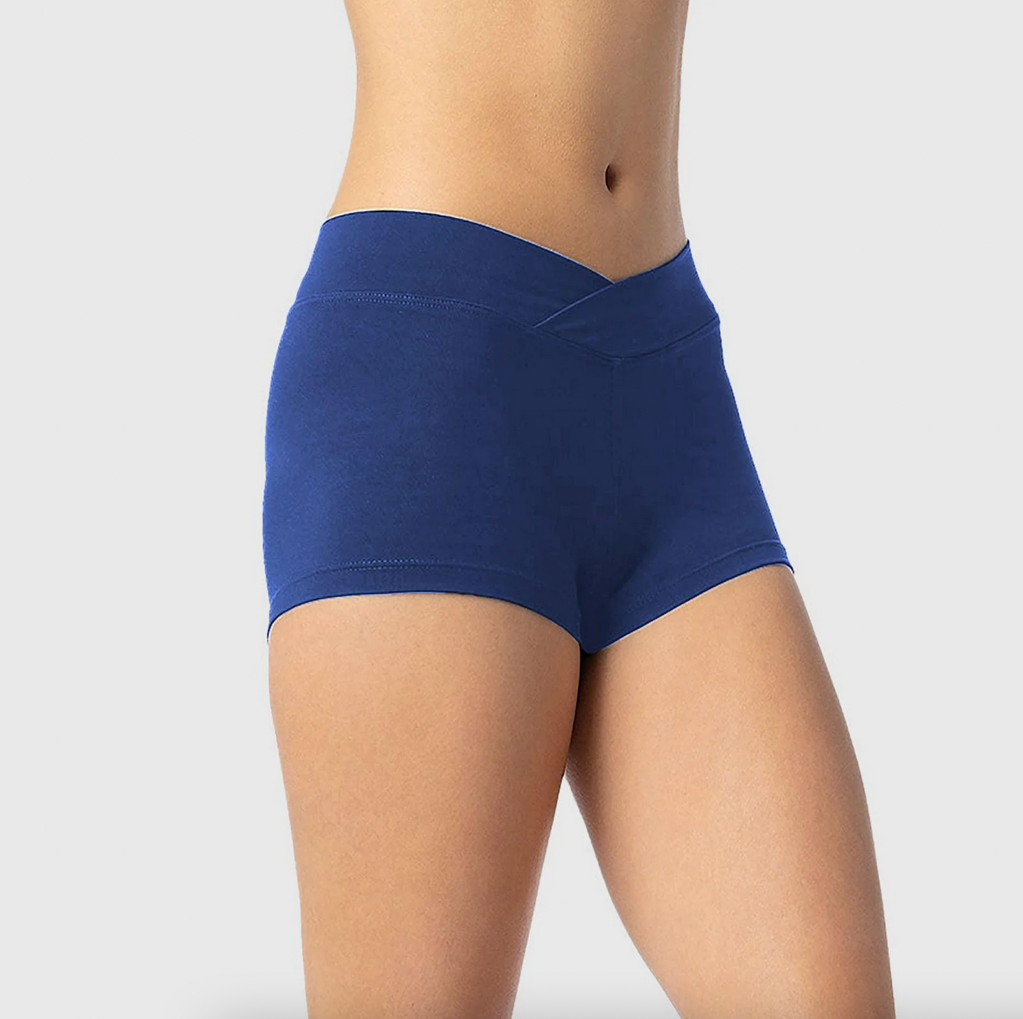 Shorts with V-Front Waistline